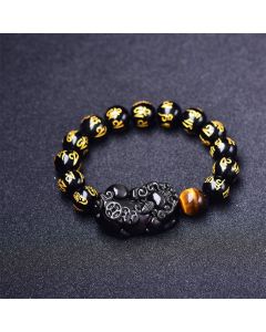 FengShui PiXiu Obsidian Wealth Bracelet - 16mm