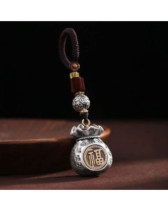 FREE Today: Luck Fu Character Money Bag Making Money Every Day Fortune Key Chain - Making Money Every Day