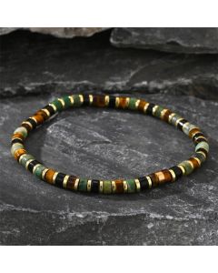 FREE Today: Support and Powerful Natural Hematite Tiger Eye Stones Bracelet - Hematite Tiger Eye(Wrist Circumference: 15-17cm)