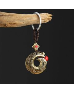 Good Luck Fortune Copper Wealth Key Chain - Copper
