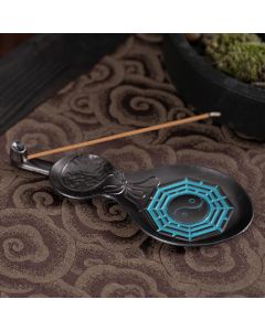 Gourd Yin Yang Bagua Copper Blessing Incense Burner Decoration - Yin Yang Bagua 13.8*6*1.5cm