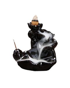 Handcrafted Waterfall Incense Holder Backflow Cone Ceramic Burner - Ceramic