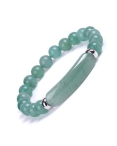 Buddha Stones Handmade Natural Gemstone Healing Bracelet - Golden Silk Jade