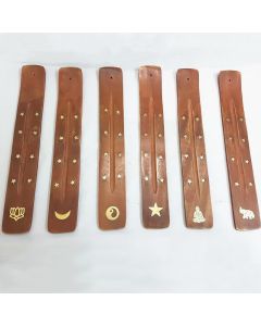 Handmade Wood Incense Burner Decoration (Random Type) - Random Type