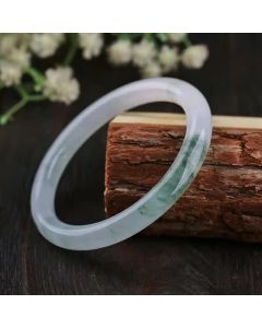 Buddha Stones Jade Abundance Luck Blessing Bracelet Bangle - 62mm