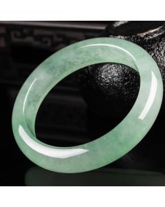 Buddha Stones Jade Protection Healing Bangle Bracelet - 62mm