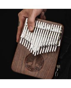 Buddha Stones Kalimba 34 Keys Thumb Piano Tree of Life Design Portable Finger Marimba Piano - 34 Keys