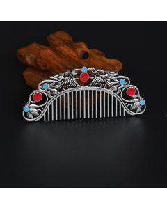 Buddha Stones Lucky Dragon Phoenix Protection Strength Comb - Gift Box