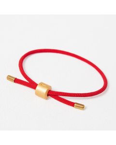 Buddha Stones Lucky Red String Bracelet - Red String(Silver)(Bracelet Size 15.5-22cm)