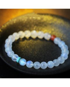 Buddha Stones Moonstone Calm Healing Positive Bracelet - Moonstone