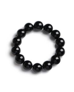 Buddha Stones Natural Black Onyx Fortune Bracelet - Black Onyx