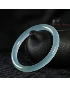 Buddha Stones Natural Jade Healing Blessing Bangle Bracelet - 64-66mm