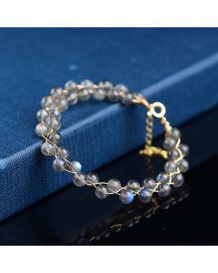 Buddha Stones Natural Moonstone Love Blessing Bracelet - Moonstone