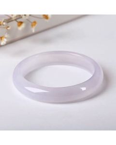 Buddha Stones Natural Chalcedony Positive Energy Bracelet Bangle - 53-54mm
