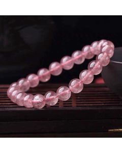 Buddha Stones Natural Rose Quartz Love Caring Bracelet - 10mm