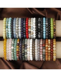 Buddha Stones Natural Stone Quartz Healing Beads Bracelet - 8mm / Imperial Stone