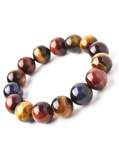 Buddha Stones Natural Tiger Eye Positive Protection Bracelet - 20mm