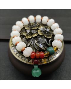 Natural Bodhi Seed Agate Bodhi Harmony Bracelet - Bodhi Seed