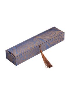 Necklace Mala Beads Jewelry Storage Box Tassels Gift Box - Blue (24CM*6CM*3.5CM)