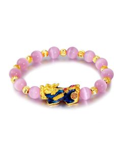 Buddha Stones Pixiu Cat Eye Lucky Bracelet - Chrysoberyl