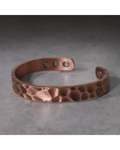 Rustic Copper Balance Magnetic Adjustable Cuff Bracelet - Copper