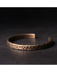 Buddha Stones Simple Design Copper Wealth Cuff Bracelet - Large 63mm