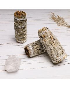 Buddha Stones Smudge Stick for Home Cleansing Incense Healing Meditation and California Smudge Sticks Rituals - 1 Stick (10.5cm/Stick)
