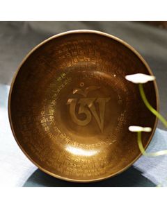 Sutra Singing Bowl Handcrafted for Healing and Meditation Positive Energy Sound Bowl Set - 7.87IN (20CM)