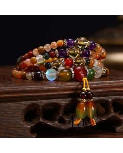 Buddha Stones The 108 Quartz Healing Mala Bracelet - Quartz