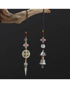 Tibet Om Mani Padme Hum Vajra Dorje Spiritual Car Hanging Decoration - Vajra Bell