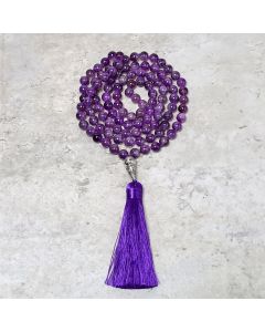 Buddha Stones Tibetan 108 Mala Beads Necklace Yoga Meditation Prayer Beads Necklace - 0.31 IN(8MM)