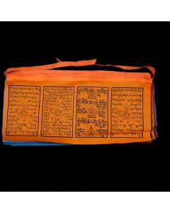 Buddha Stones Tibetan 5 Colors Windhorse Auspicious Outdoor 25 Pcs Prayer Flag - 22.5m