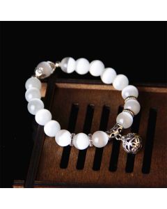 Buddha Stones Tibetan Cat Eye Lucky Bracelet - Green