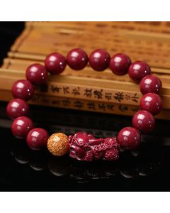 Buddha Stones Tibetan Cinnabar Pixiu Calm Bracelet - Cinnabar