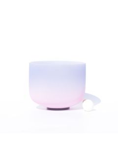 Tibetan Crystal Sound Bowl Candy Color Handcrafted for Yoga and Mindfulness Meditation Singing Bowl - 8 IN (20.3CM) LightSkyBlue