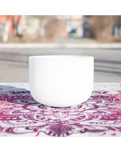 Tibetan Crystal Sound Bowl Handcrafted for Yoga Healing and Meditation Singing Bowl - 10 IN (25.4CM)