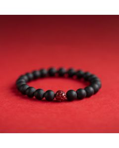 Buddha Stones Tibetan Cypress Cinnabar Lotus Healing Bracelet - 10mm(Wrist Circumference 14-16cm)