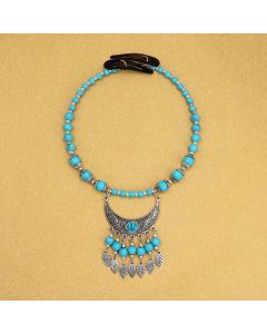Tibetan Exotic Beads Tassel Hair Decoration - Black
