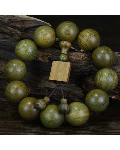 Buddha Stones Tibetan Green Sandalwood Cure Bracelet - 20mm(12 beads)