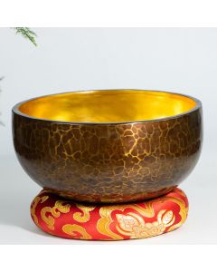 Tibetan Meditation Sound Bowl Handcrafted Healing Yoga Mindfulness Singing Bowl Set - 20cm