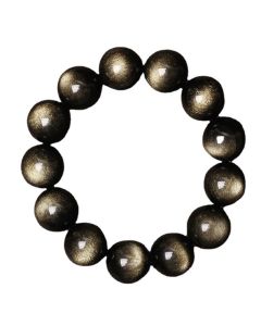 Buddha Stones Tibetan Obsidian Purification Bracelet - 16mm