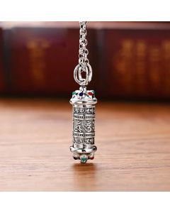 Buddha Stones Tibetan Om Mani Padme Hum Focus Necklace Pendant - Om Mani Padme Hum(Love♥Focus)