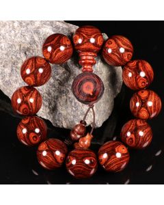 Buddha Stones Tibetan Rosewood Warmth Bracelet (Random Type) - 8mm(108 beads)