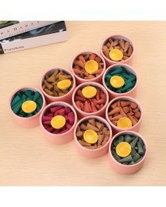 Buddha Stones Tibetan Scented Tower Incense Cones - Rose