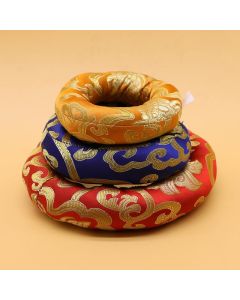 Buddha Stones Tibetan Singing Bowl Handcraft Cushion Decoration - 22cm(Random Color)