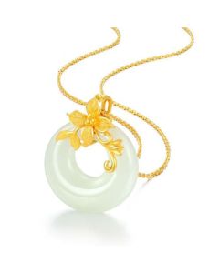 Buddha Stones Tibetan White Jade Calm Necklace - White Jade