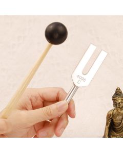 Tuning Fork 4096HZ Aluminum Alloy Crystal Tuning Fork with Hammer for Chakra Healing - Tuning Fork