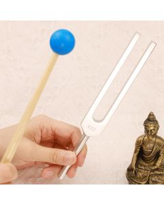 Tuning Fork 432HZ Aluminum Alloy with Hammer for Mind and Spirit Healing - Tuning Fork