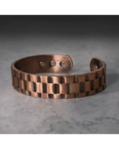 Buddha Stones Vintage Copper Balance Cuff Bracelet - Rose Gold