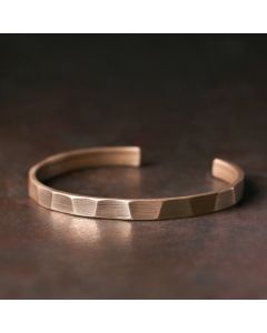 Buddha Stones Vintage Rustic Design Copper Wealth Adjustable Cuff Bracelet - 63mm (Men)